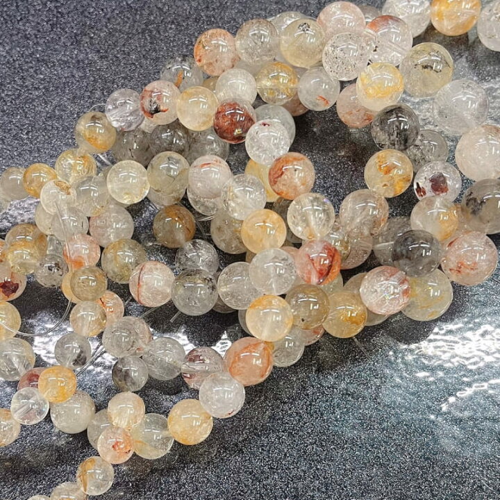 楽天市場】ハーキマーダイヤモンドミックス ブレスレット 7-8mm 8-9mm 
