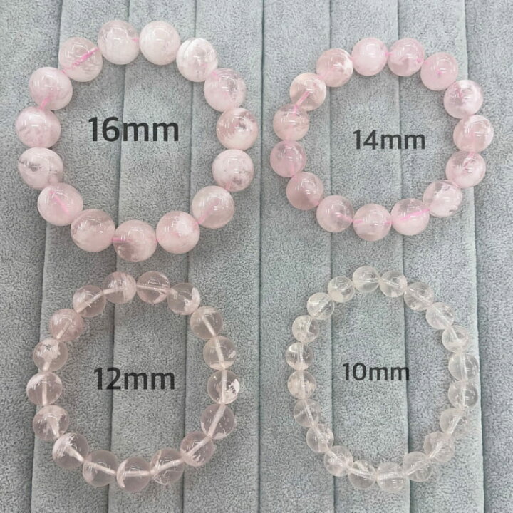 楽天市場】ローズスノーガーデンクォーツ ルチル入り 10mm 12mm 14mm 
