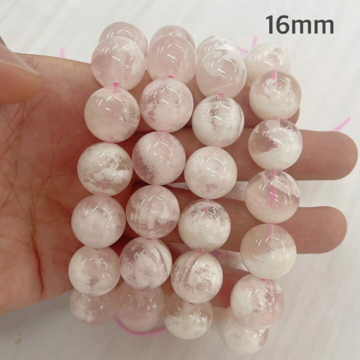 楽天市場】ローズスノーガーデンクォーツ ルチル入り 10mm 12mm 14mm 
