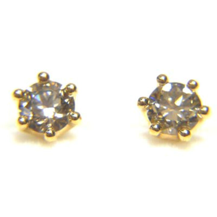楽天市場】【K18 18金】ピアス ダイヤモンド 0.40ct アクセサリー 