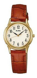 【セイコー】【ALBA】スタンダードコレクション 腕時計 AEGS931 ゴールド 牛皮革 レディース