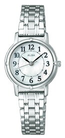【セイコー】ALBA アルバ 腕時計 スタンダードコレクション 白蝶貝ダイヤル 5気圧防水 レディース AEGK426 シルバー【国内正規品】