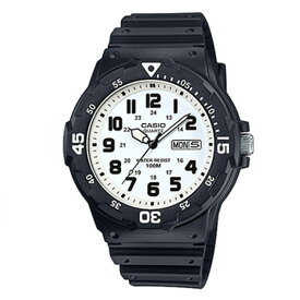【カシオ】【海外モデル】アナログ　スポーツ　メンズウォッチ　CASIO　MRW-200H-7B　腕時計　ホワイト　ブラック