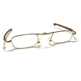 【非売品】老眼鏡 折り畳み　キャリアグラス シニアグラス　メンズ CONPACT GLASSES FOLD 薄い軽い非球面レンズ　メガネ