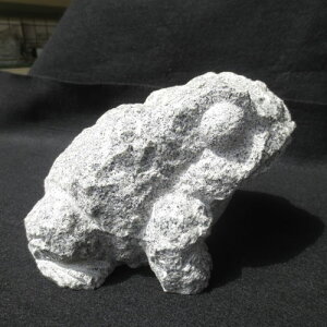 蟾蜍 ヒキガエル かえる カエル 置物 置き物 雑貨 (S)御影石のオブジェ 石のフロッグ 送料無料