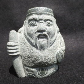 寿老人 じゅろうじん 高さ8cm 七福神 置物 石材彫刻品 オブジェ 縁起物 御影石 「長寿を授ける神様」寿老人 七福神 置物 御影石 G612 彫刻品 オブジェ 縁起物