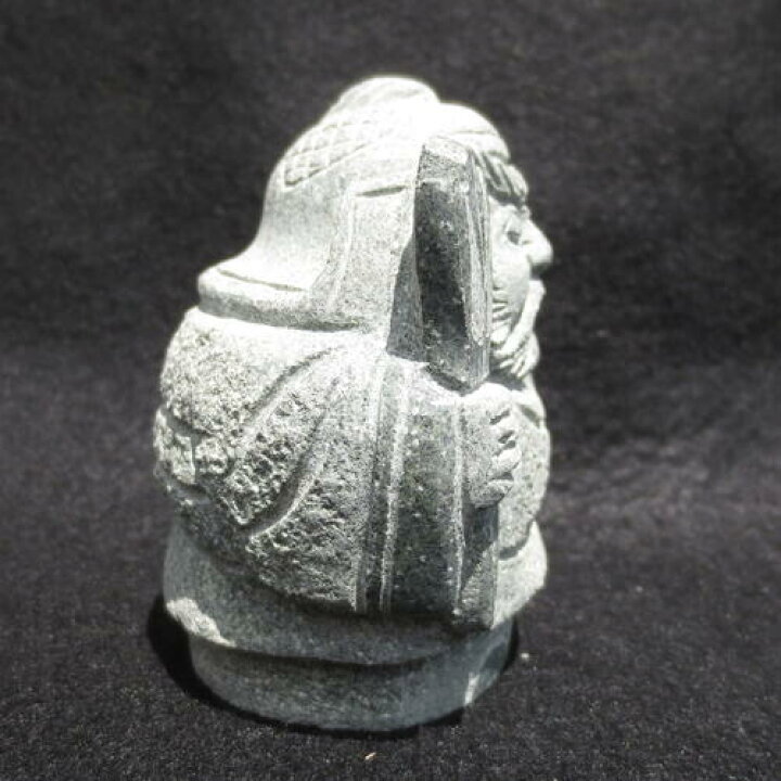 楽天市場】毘沙門天（びしゃもんてん）高さ約7.5cm 七福神 置物 石材 