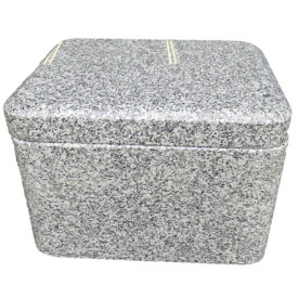 物入れ 屋外 収納 物置 おしゃれ 小物入れ 重いフタ 御影石 ベンチ 椅子 腰掛け 蓋付き W36.4×D30.3×H24.2cm 35kg 送料無料