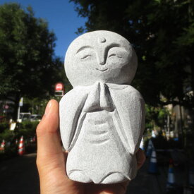 かわいい わらべじぞう 童 おじぞうさま かわいい 癒しのお地蔵さん 置物 地蔵菩薩 仏像 彫刻品 みかげ石 GZ54 送料無料！