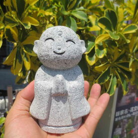 小さい おじぞうさん おじぞうさま かわいい 癒しのお地蔵さん 置物 地蔵菩薩 仏像 彫刻品 みかげ石 GZ49-D 送料無料！
