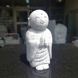 おじぞうさん おじぞうさま かわいい 癒しのお地蔵さんGZ35-15 高さ12cm 置物 地蔵菩薩 仏像 彫刻品 みかげ石 送料無料！