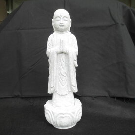 おじぞうさん お地蔵 1尺 お地蔵様 御影石 供養 癒しのお地蔵さん 置物 石像 地蔵菩薩 仏像 彫刻品 みかげ石 全国送料無料！
