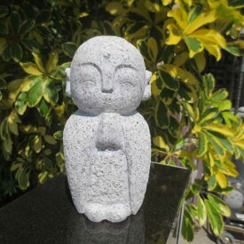 おじぞうさん おじぞうさま かわいい 癒しのお地蔵さん 置物 地蔵菩薩 仏像 彫刻品 みかげ石 GZ38 送料無料！