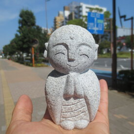 おじぞうさん おじぞうさま かわいいGZ39 癒しのお地蔵さん 置物 地蔵菩薩 仏像 彫刻品 みかげ石 送料無料！