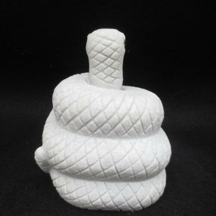 楽天市場】白蛇 白へび ヘビ 蛇 高さ約9cm 天然大理石 White snake 