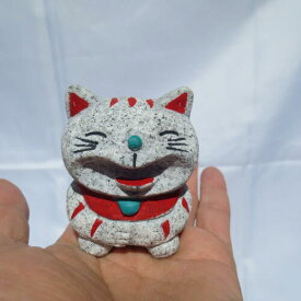 笑福 招福 ねこ ネコ 招き猫 商売繁盛 金運アップ 御影石