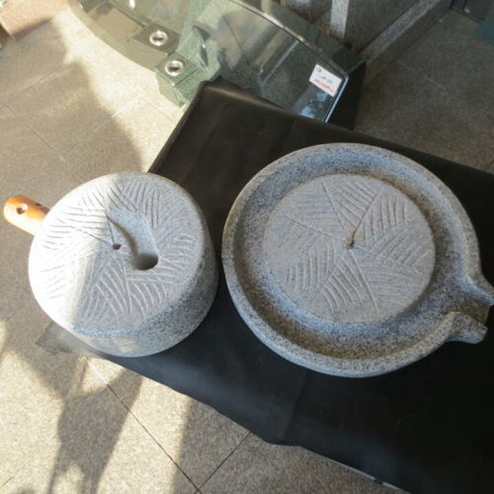 楽天市場】石臼 （いしうす） ひき臼 （ひきうす）御影石 25型 31kg  