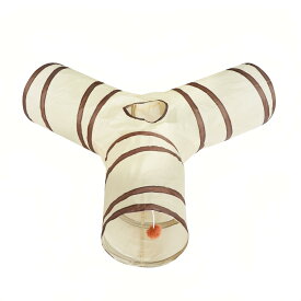 SunStarsPets 猫トンネル トンネル好きペット用おもちゃ 折りたたみ式 キャットトンネル おもちゃボール付き 猫の遊び場、運動不足解消、ストレス発散 にゃんこ一人遊び