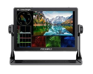 FEELWORLD LUT11S@10.1C`Ch(16:9) tfBXvC Px2000nits HDMI SDI 4K UHD(4096x2160)\@@fBAobe[ډ\(F970)