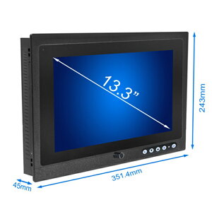 �}�������j�^�[ Rejitek IM-40133W-A0FH5A �D������ 13.3�C���` 16:9 VGA,HDMI���́A�t�����gIP65�h��/�h�o�A���I�h�~�AVR�m�u �P�x�����A�p�l����t