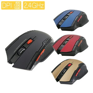 ���w�����C�����X�}�E�X 2.4GHz 6�{�^�� �J���[�I��(��/��/��) / GAMING MOUSE �p���[�Q�C�U�[ ���� USB ���^ �y��