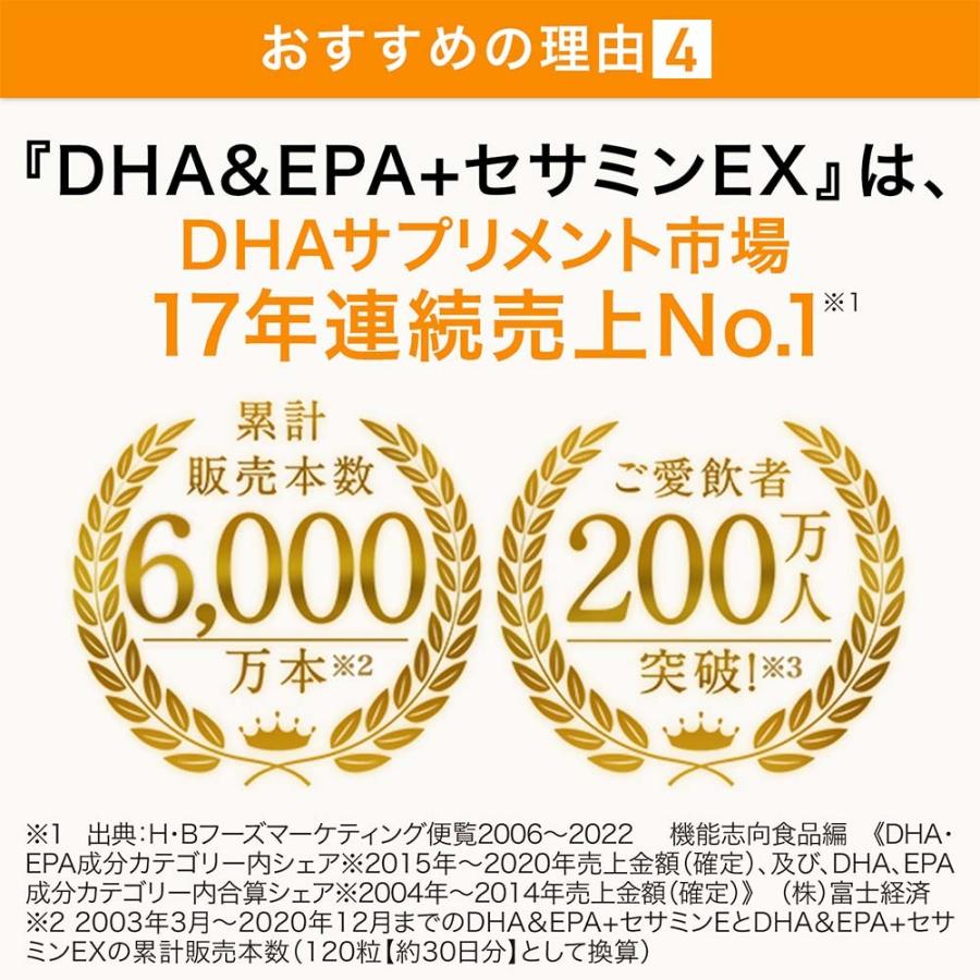 サントリー 公式 DHA&EPA＋セサミンEX オメガ3脂肪酸 DHA EPA サプリ 120粒入/約30日分 | サントリーウエルネス 楽天市場店