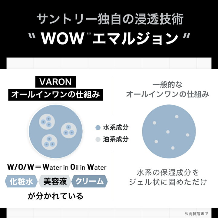 サントリー 公式 VARON CLASSIC ヴァロン オールインワンセラム 120mL/約2カ月分 メンズ スキンケア サントリーウエルネス サントリー VARON CLASSIC ヴァロン オールインワン 120mL