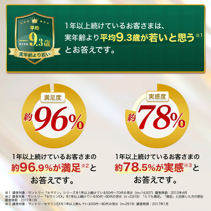 楽天市場】セサミンEX サントリー公式 オリザプラス セサミン 