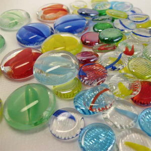 日本製 ガラスのおはじき123セット 3種類 123枚入り Glass Counter