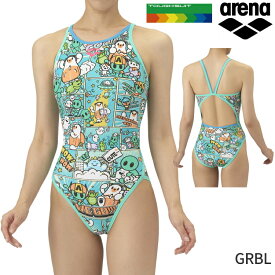 アリーナ arena 練習用水着 レディース タフスーツ アリーナくん トレーニングワンピース オープンバック TOUGHSUIT 競泳水着 AS5FWM13L