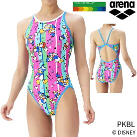 アリーナ arena 練習水着 レディース ディズニー トレーニングワンピース オープンバック ドナルド・ダック タフスーツ TOUGHSUIT 競泳水着 AS5FWM53L