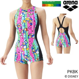 アリーナ arena 練習水着 レディース ディズニー トレーニングワンピース スパッツ オープンバック タフスーツ TOUGHSUIT 競泳水着 AS5FWM54L