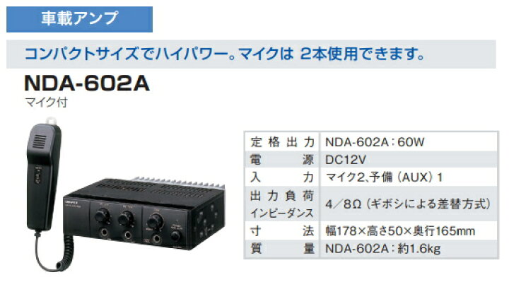 楽天市場】拡声器 車載用アンプ 選挙 スピーカー マイクセット 