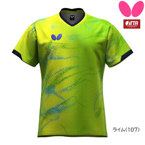 バタフライ BUTTERFLY 卓球 ユニフォーム エリスター12・シャツ 2025年 契約選手モデル メンズ レディース 47120