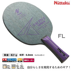 楽天市場 ニッタク 連続ドライブタイプ ファクティブカーボン 中級者おすすめ セット 卓球ラケット サンワード