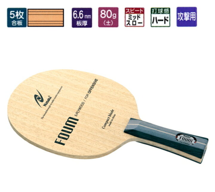 ニッタク(Nittaku) アキュート ラケット ヴィクタス VICTAS 卓球ラケット BASIC 1500 P TSP320030