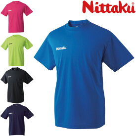 【お買い物マラソン 最大2000円offクーポン配布中】ドライTシャツ 男女兼用 ニッタク 卓球Tシャツ NX-2062 卓球用品