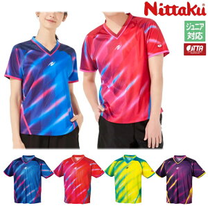 ニッタク Nittaku 卓球ユニフォーム スカイオブリーシャツ メンズ レディース ジュニア対応 NW-2205