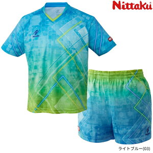 ニッタク Nittaku ブライトネオンシャツ&パンツ 上下セット 卓球ユニフォーム メンズ レディース ジュニアサイズ対応 NW-2212 NW-2521