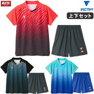 VICTAS ヴィクタス 卓球ユニフォーム 上下セット V-GS501 V-GP503 ゲームシャツ パンツ メンズ レディー…