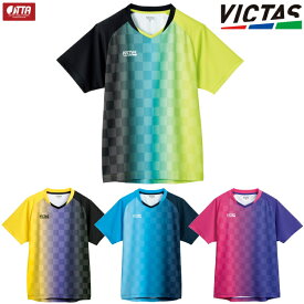 VICTAS PLAY ヴィクタス 卓球ユニフォーム バーティカルグラデーション ゲームシャツ メンズ レディース 612101