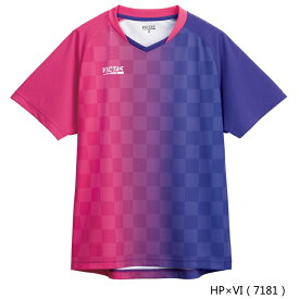 VICTAS PLAY ヴィクタス 卓球ユニフォーム バーティカルグラデーション ゲームシャツ メンズ レディース 612101