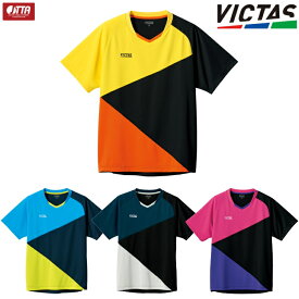 VICTAS PLAY ヴィクタス 卓球ユニフォーム カラーブロック ゲームシャツ メンズ レディース ジュニア対応 612103