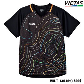 VICTAS PLAY ヴィクタス トポグラフィーゲームシャツ 卓球ユニフォーム ゲームシャツ メンズ レディース 612401