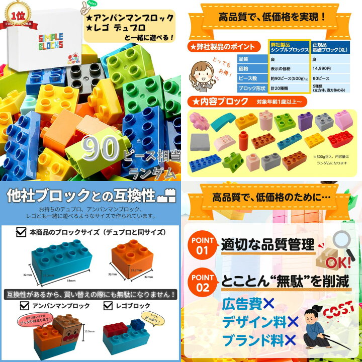 楽天市場】【お得な(~28%OFF)ブロックセット】 「これだけで遊べる 