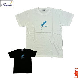 【20％OFF！】【Acoustic/アコースティック】FEATHER S/S TEE SHIRTSフェザー 半袖 Tシャツ【ネコポス便可】※2枚以上のご注文は宅配便に変更