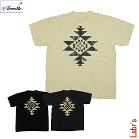 【20％OFF！】【Acoustic/アコースティック】NATIVE S/S TEE SHIRTSネイティブ 半袖 Tシャツ【ネコポス便可】※2枚以上のご注文は宅配便に変更