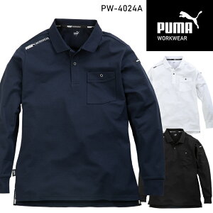 y2024H~Vz ƃEFAPUMA |Vc v[}[NEFA PW-4024A ʔNp ƕ ƒ Y PUMA WORKWEAR S-4L