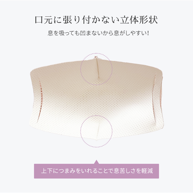 日本製 メッシュインナーマスク 3枚セット銀イオン抗菌加工 抗ウィルス