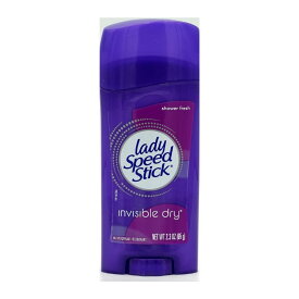 【送料無料】 インビジブルドライ デオドラント シャワーフレッシュ 65g アメリカ製 夏【Lady Speed Stick】 Invisible Dry Deodorant Shower Fresh 2.3 oz